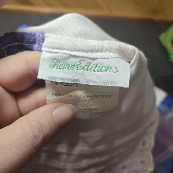 Rare Editions Vtg Union Made Girls Dress Plaid Cottage/ Little House Sz 6 - Picture 3 of 10